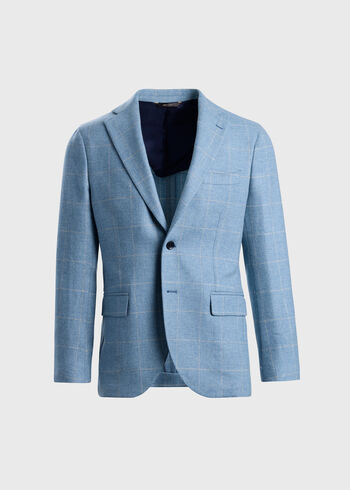 Paul Stuart Merino Wool Windowpane Jacket