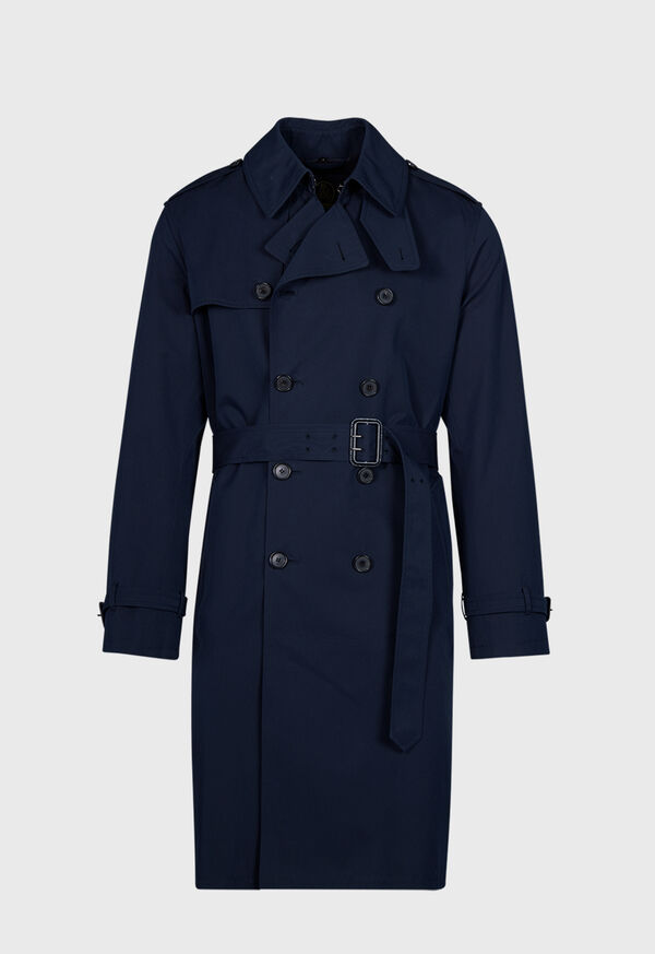 Paul Stuart Double Breasted Cotton Trench Coat