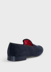 Paul Stuart Tyler Velvet Skull Slip-on, thumbnail 5