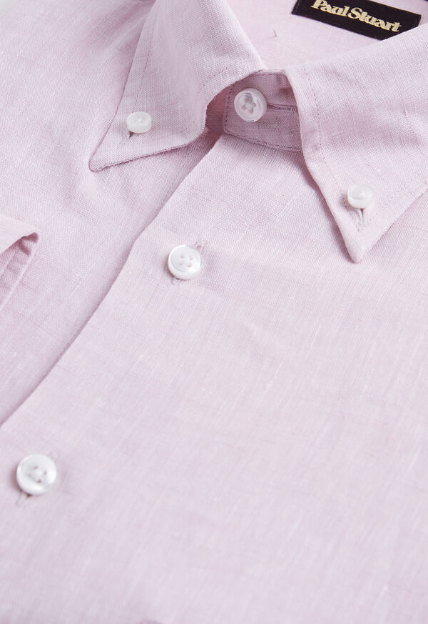 Paul Stuart Linen Button-Down Collar Sport Shirt, image 2