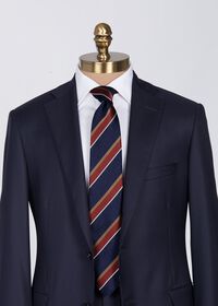 Paul Stuart Woven Silk Multicolor Stripe Tie, thumbnail 2
