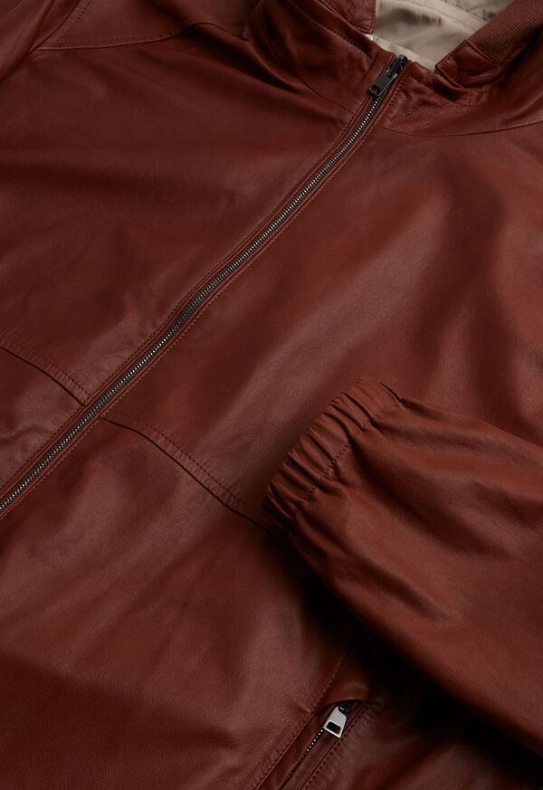 Paul Stuart Reversible Leather Bomber Jacket, image 4