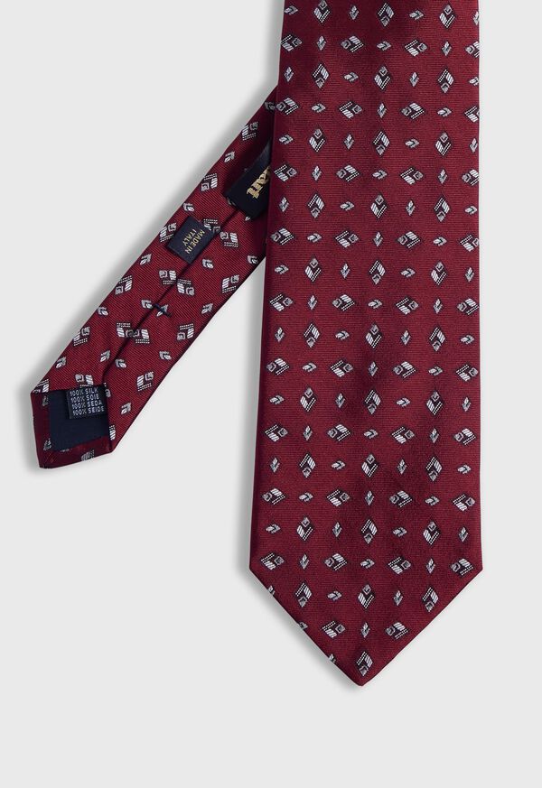 Paul Stuart Woven Silk Diamond Deco Tie, image 1
