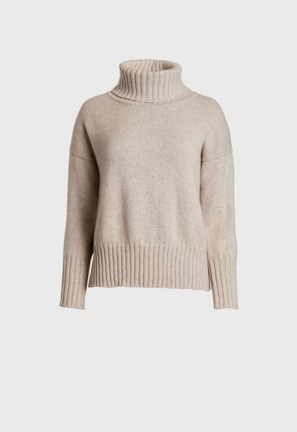 Paul Stuart Cashmere Cropped Turtleneck Sweater, image 2