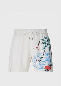 Paul Stuart Beach Print Swim Trunk, thumbnail 1