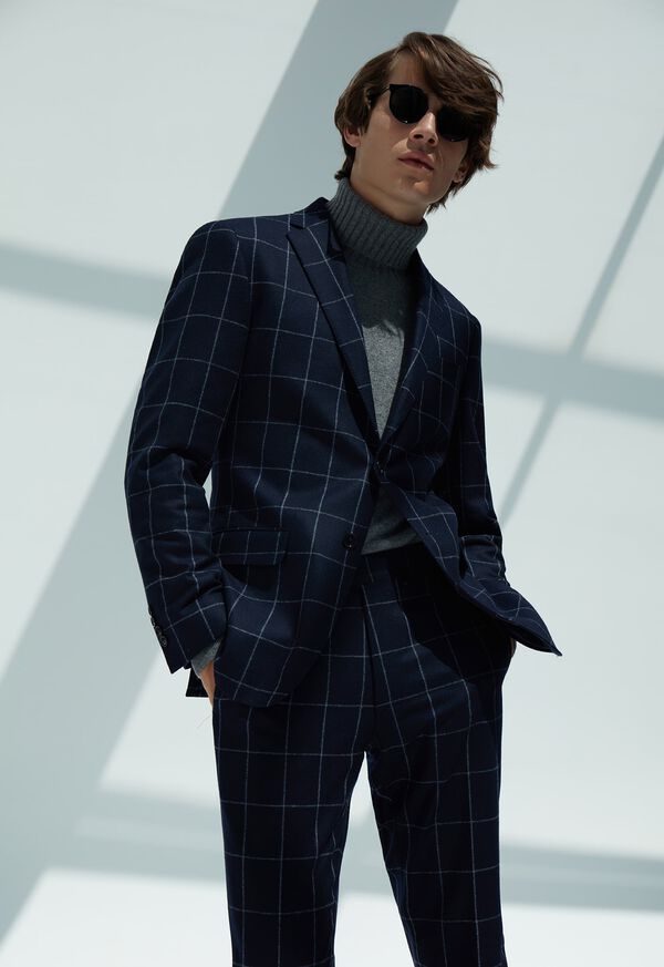 Paul Stuart Windowpane Flannel Suit, image 3