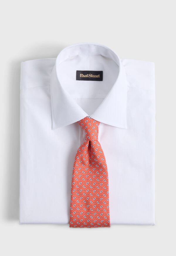 Paul Stuart Printed Silk Small Tossed Pine Tie, image 2