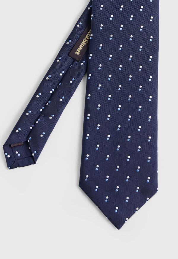 Paul Stuart Woven Silk Double Dot Tie, image 1