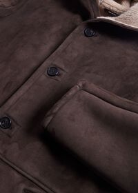 Paul Stuart Long Shearling Coat, thumbnail 3