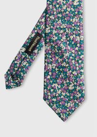 Paul Stuart Printed Silk Spring Floral Tie, thumbnail 1