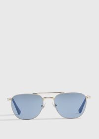 Paul Stuart Persol® Sun Gold Sunglasses with Light Blue Lens, thumbnail 1