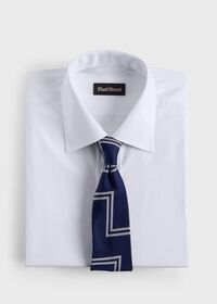 Paul Stuart Woven Silk Deco Zig Zag Tie, thumbnail 2