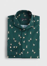 Paul Stuart Printed Geese Brushed Cotton Shirt, thumbnail 1