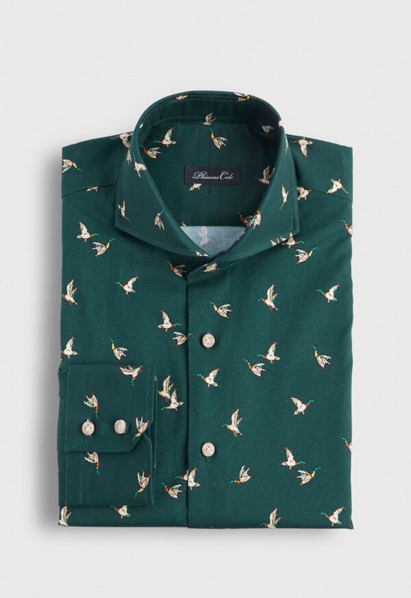 Paul Stuart Printed Geese Brushed Cotton Shirt, image 1