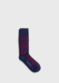 Paul Stuart <div>Wool Blend Reindeer &amp; Snowflake Sock</div>, thumbnail 1