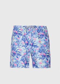 Paul Stuart Flamingo Print Swim Trunk, thumbnail 1