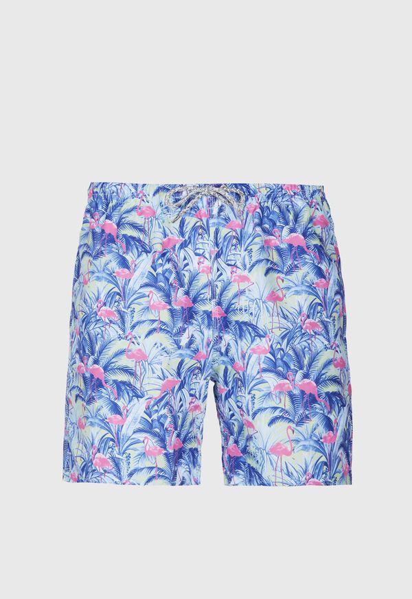 Paul Stuart Flamingo Print Swim Trunk, image 1
