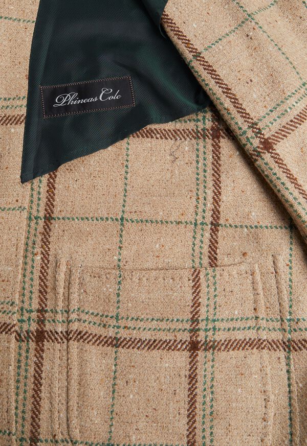 Paul Stuart Tan Plaid Jacket, image 3
