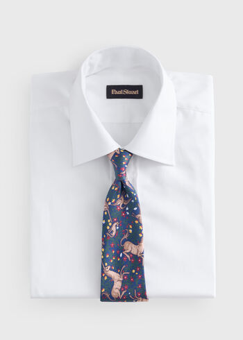 Paul Stuart Silk Print Tie