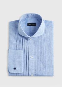 新品 BAA SUPERIOR FRONT PLEATS SHIRT Fancy Pleated Front Cotton Formal Shirt
