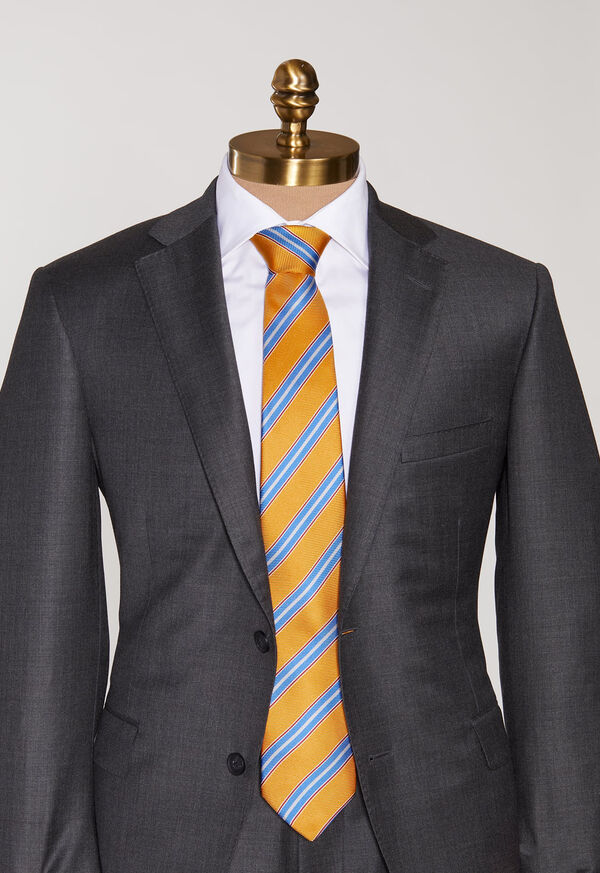 Paul Stuart Printed Bold Stripe Tie, image 2