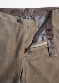 Paul Stuart Grey Leather Pant, thumbnail 2