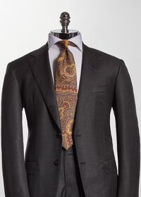 Paul Stuart Cotton Flannel Paisley Tie, thumbnail 2