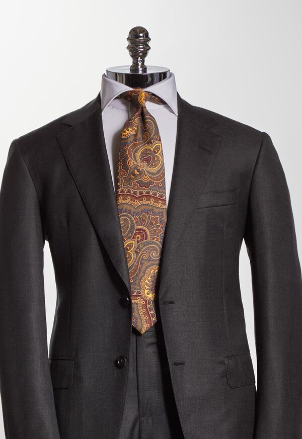 Paul Stuart Cotton Flannel Paisley Tie, image 2