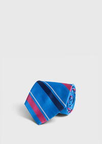 Paul Stuart Woven Silk Multi-Color Stripe Tie, thumbnail 1