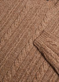 Paul Stuart Mélange Cable Crewneck Sweater, thumbnail 2