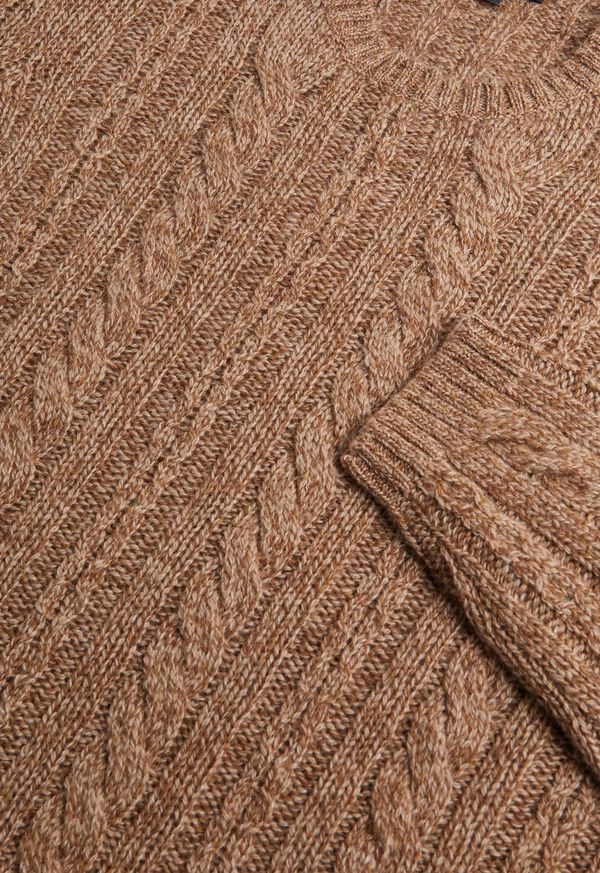 Paul Stuart Mélange Cable Crewneck Sweater, image 2