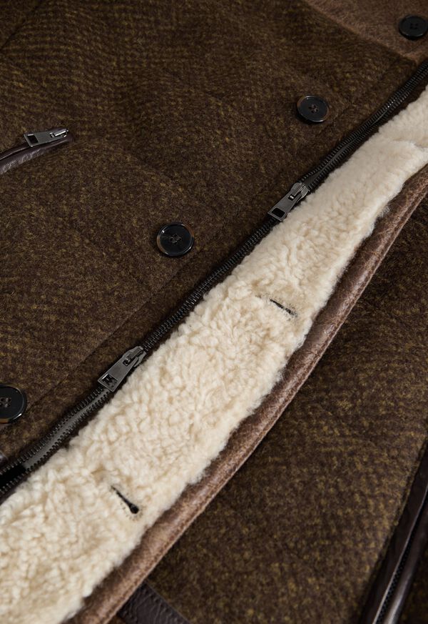Paul Stuart Wool & Shearling Jacket, image 3