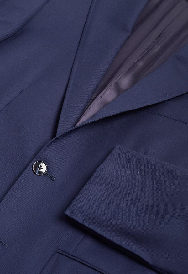 Paul Stuart Blue Twill Wool Suit, image 2