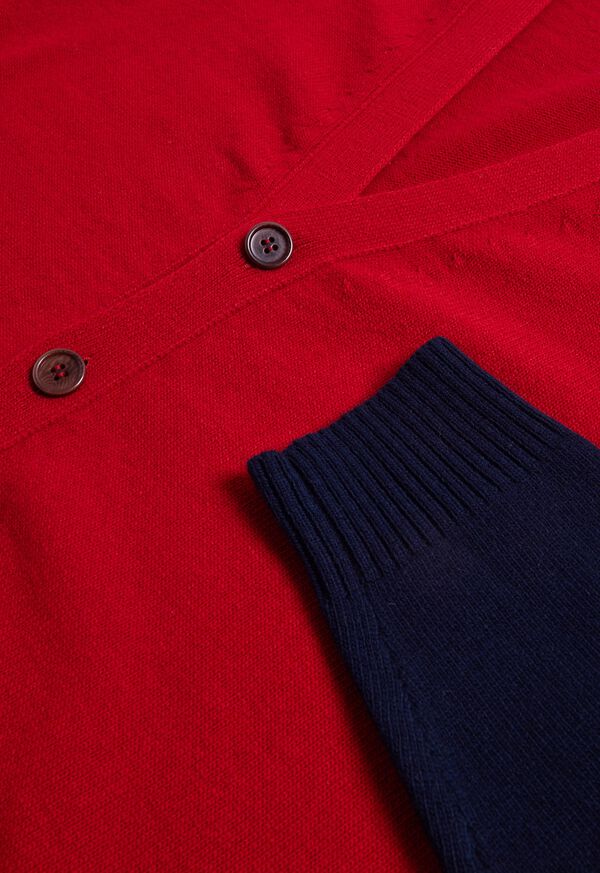 Paul Stuart Wool Colorblock Cardigan, image 3