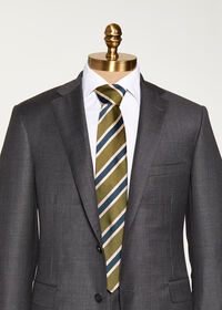 Paul Stuart Three Color Wide Stripe Tie, thumbnail 3