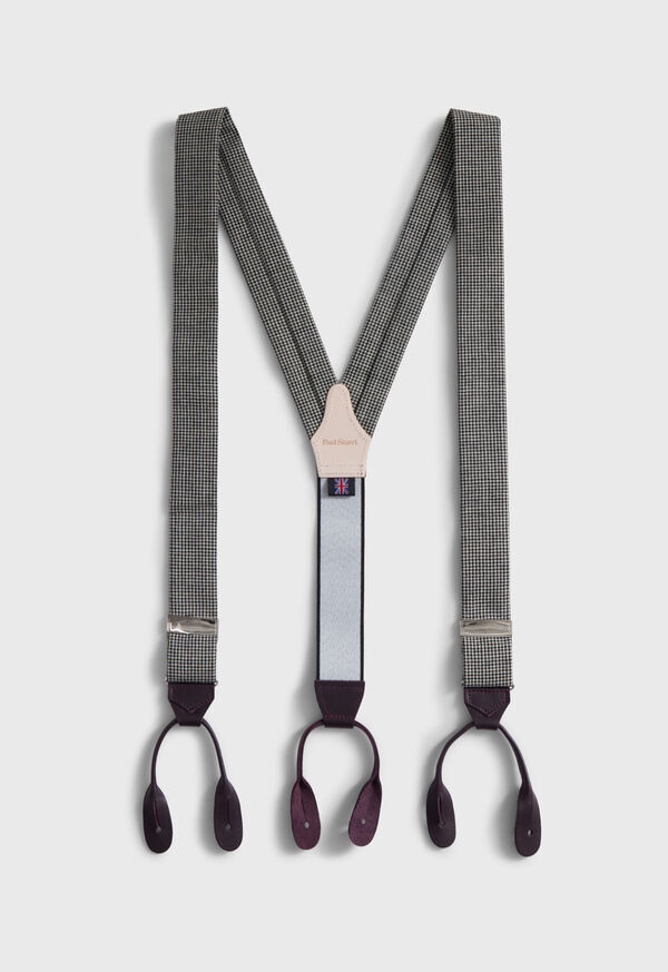 Paul Stuart Houndstooth Suspenders, image 1