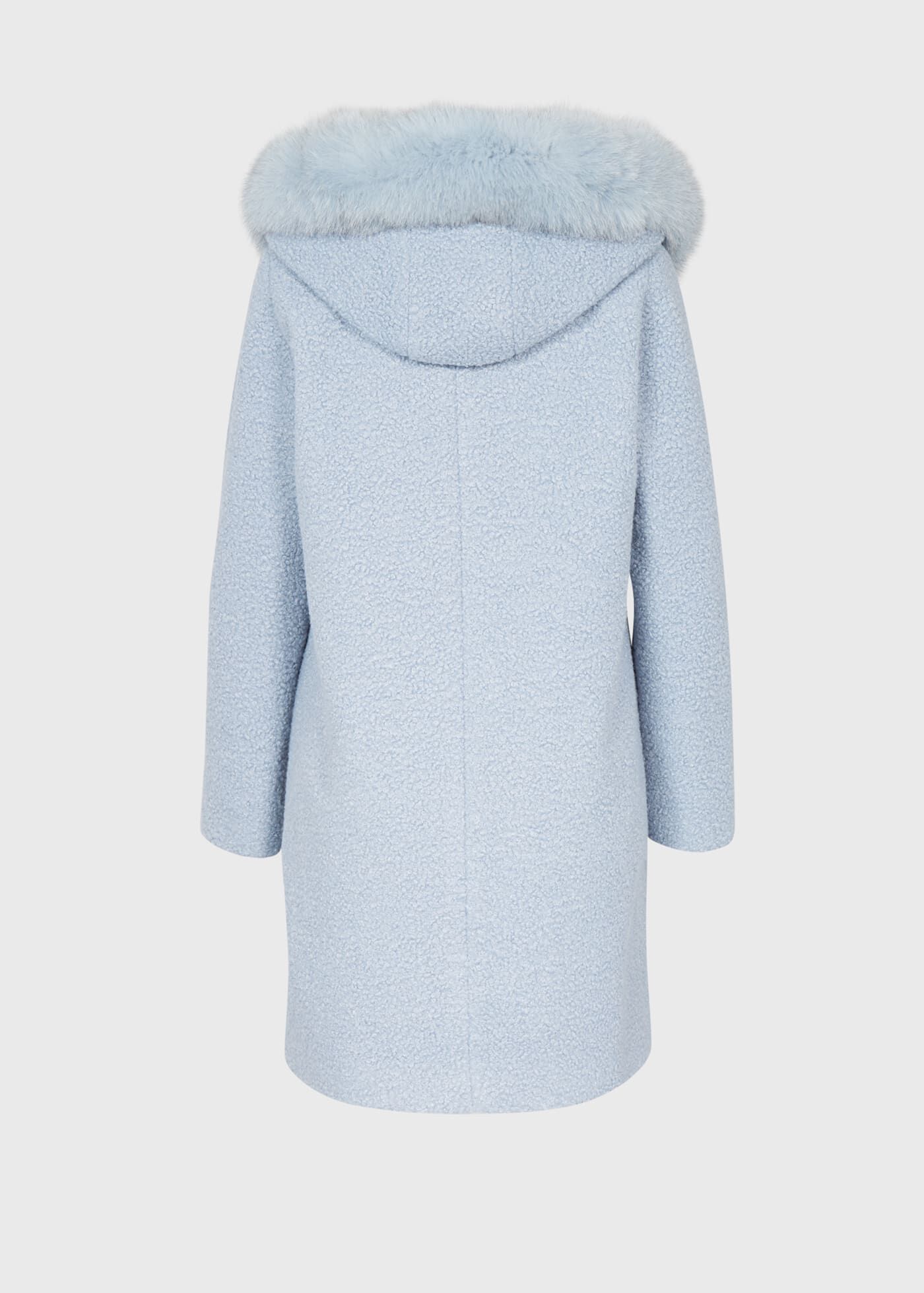 Boucle Coat with Hood