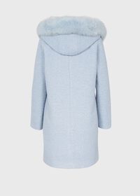 Paul Stuart Boucle Coat with Hood, thumbnail 2
