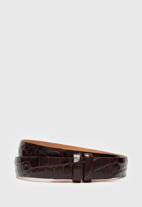 Paul Stuart Alligator Slide Strap Belt, image 1