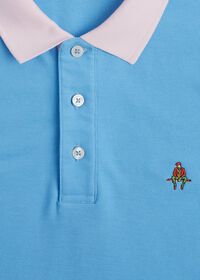 Paul Stuart Tri-Color Cotton Pique Logo Polo, thumbnail 2