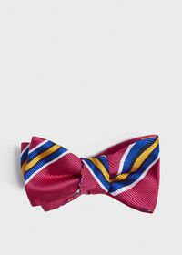 Paul Stuart Regimental Bold Stripe Bow Tie, thumbnail 1