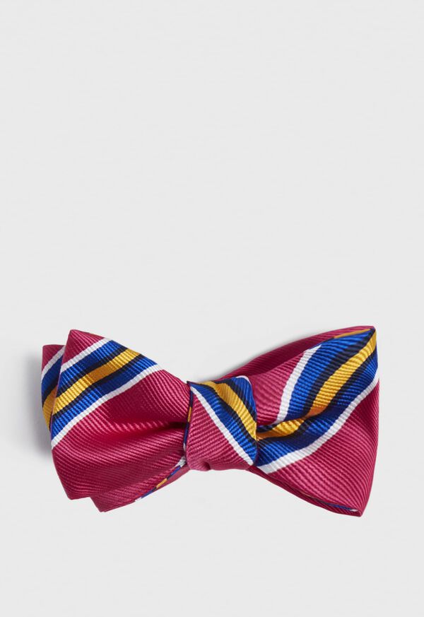 Paul Stuart Regimental Bold Stripe Bow Tie, image 1