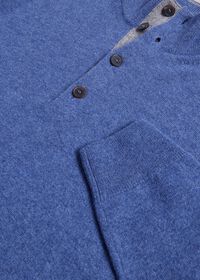 Paul Stuart Cashmere Button Mock Sweater, thumbnail 2