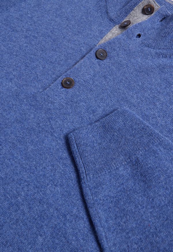 Paul Stuart Cashmere Button Mock Sweater, image 2