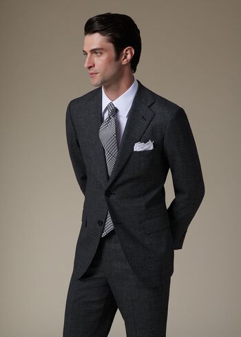 Paul Stuart Heather Nailhead Wool Andrew Suit