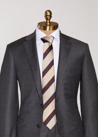 Paul Stuart Tricolor Stripe Tie, thumbnail 2