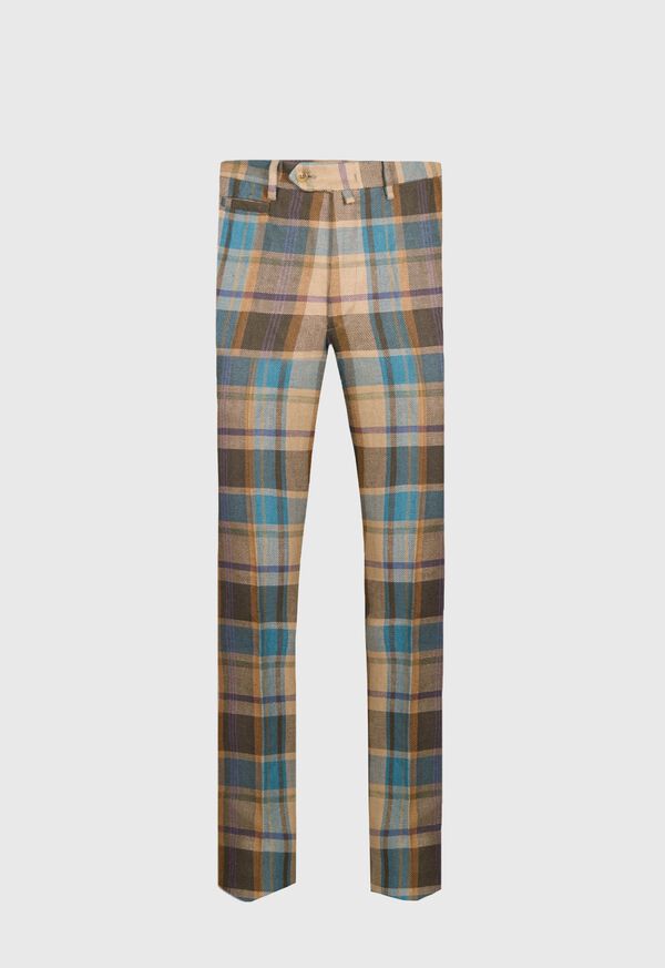 Paul Stuart Linen Plaid Dress Trouser, image 1