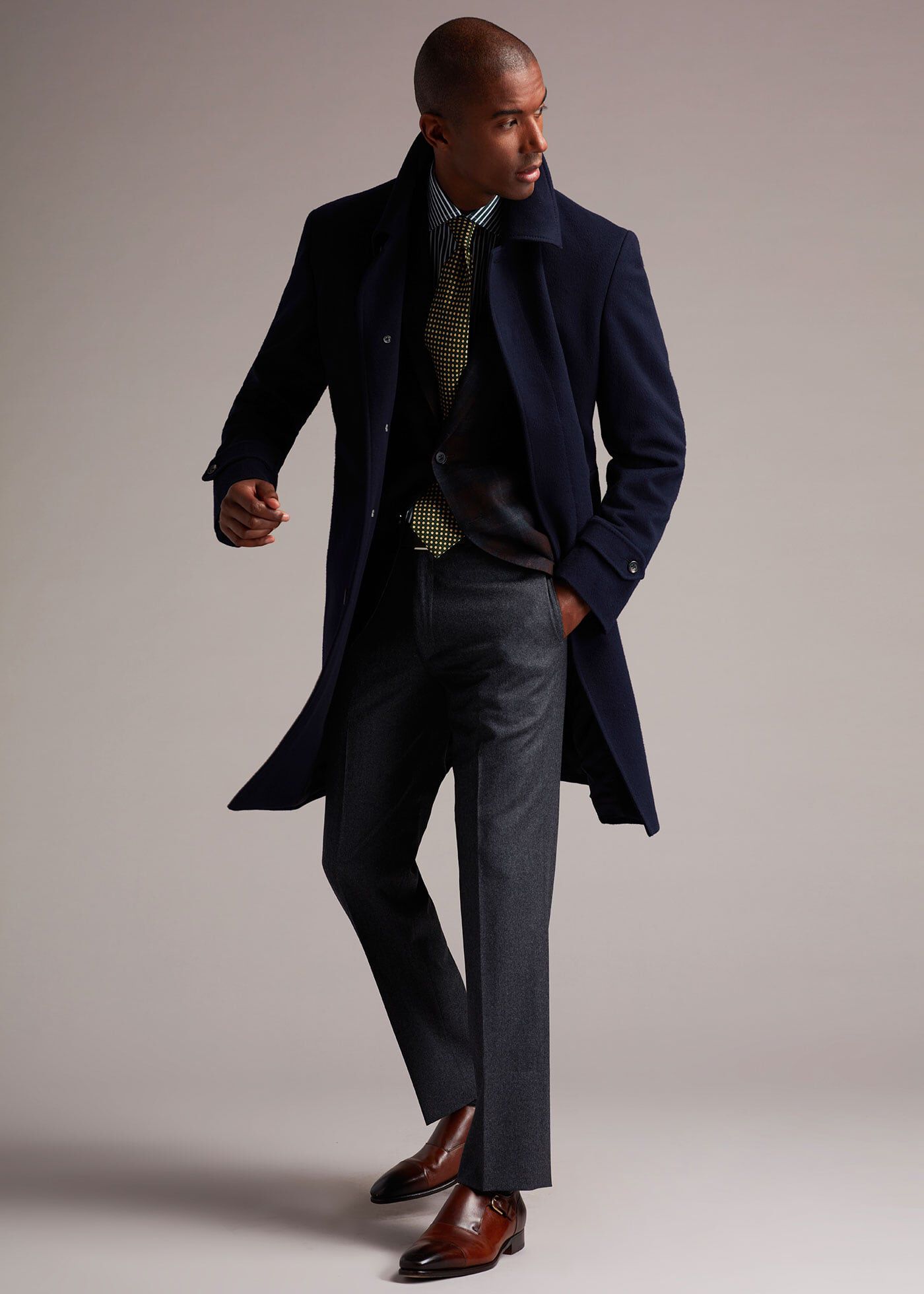 Mens wool sale dress coat