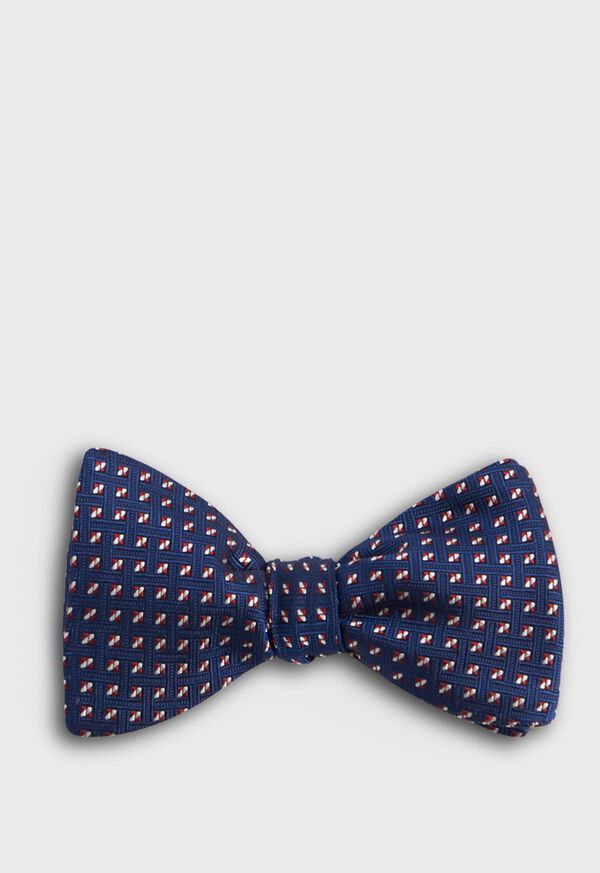 Paul Stuart Woven Silk Medallion Bow Tie, image 1