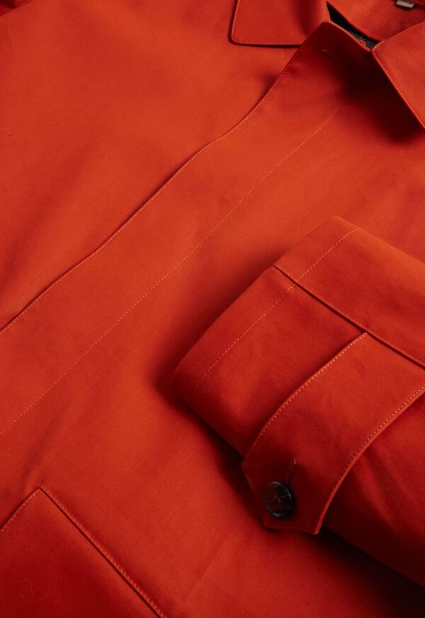 Paul Stuart Terracotta Bonded Raincoat, image 2